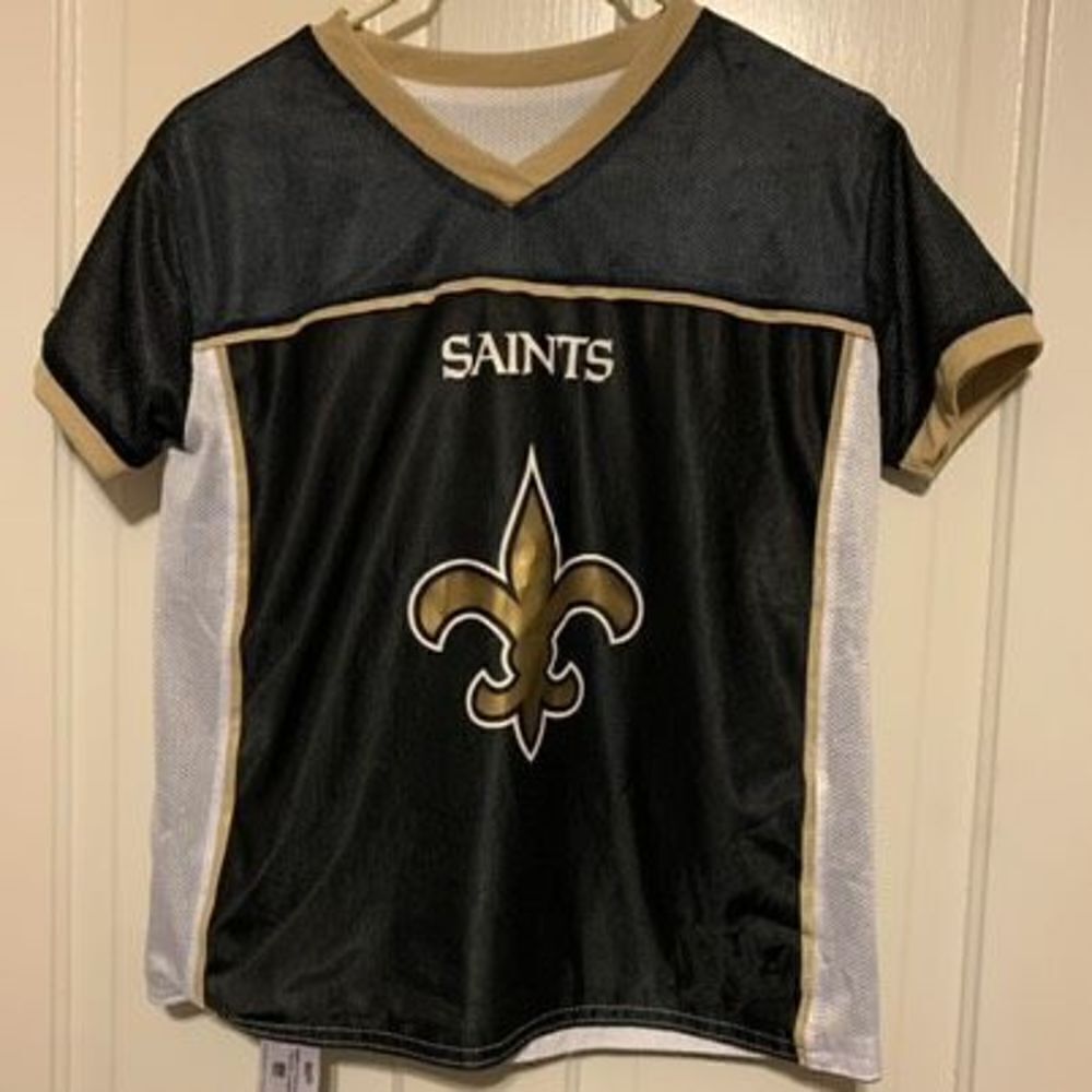 New Orleans Saints Size Youth Large Reversible Flag Football Jersey